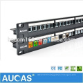 AMP 1U 19 &quot;cat6 24 ports non blindés mural RJ45 horizontal 110 IDC krone patch panel